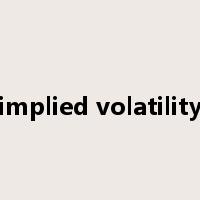 implied volatility是什么意思