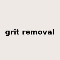 grit removal是什么意思