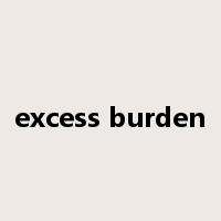 excess burden是什么意思