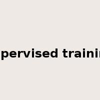 supervised training是什么意思