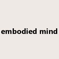 embodied mind是什么意思
