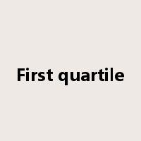 First quartile是什么意思