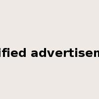 classified advertisements是什么意思