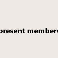 present members是什么意思