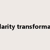 similarity transformation是什么意思