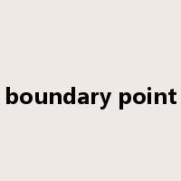 boundary point是什么意思
