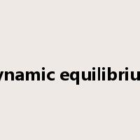 dynamic equilibrium是什么意思