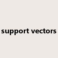 support vectors是什么意思