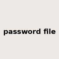 password file是什么意思