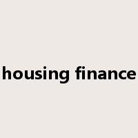 housing finance是什么意思