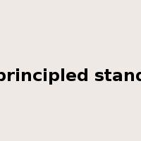principled stand是什么意思