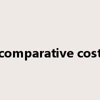 comparative cost是什么意思