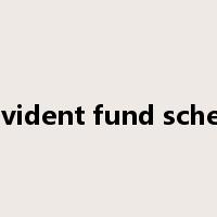 provident fund scheme是什么意思