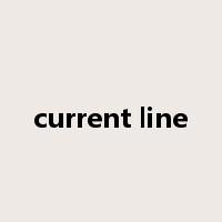 current line是什么意思