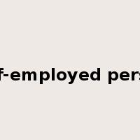 self-employed person是什么意思