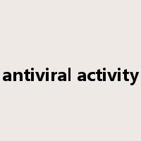 antiviral activity是什么意思