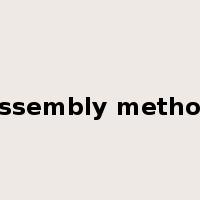assembly method是什么意思