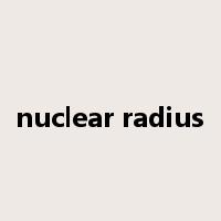 nuclear radius是什么意思
