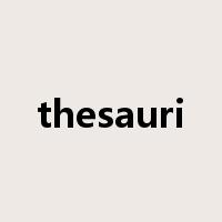 thesauri是什么意思