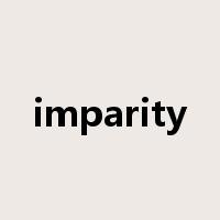 imparity是什么意思