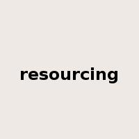 resourcing是什么意思