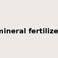mineral fertilizer是什么意思