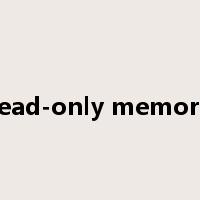 read-only memory是什么意思