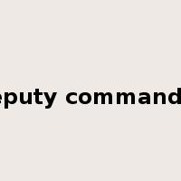 deputy commander是什么意思