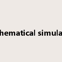 mathematical simulation是什么意思