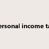 personal income tax是什么意思