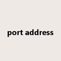 port address是什么意思