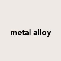 metal alloy是什么意思