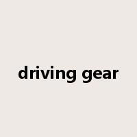driving gear是什么意思