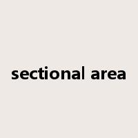sectional area是什么意思