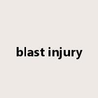 blast injury是什么意思