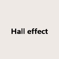 Hall effect是什么意思