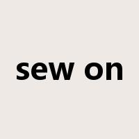 sew on是什么意思