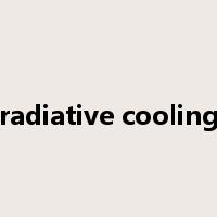 radiative cooling是什么意思