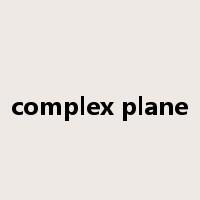 complex plane是什么意思