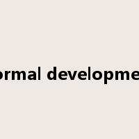 normal development是什么意思