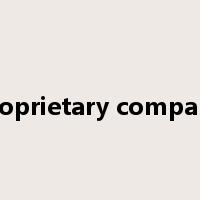 proprietary company是什么意思