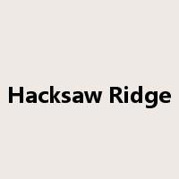 Hacksaw Ridge是什么意思
