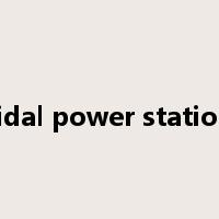 tidal power station是什么意思