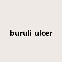 buruli ulcer是什么意思
