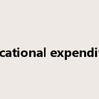 educational expenditure是什么意思
