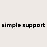 simple support是什么意思