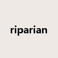 riparian是什么意思