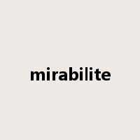 mirabilite是什么意思