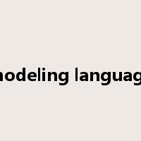 modeling language是什么意思