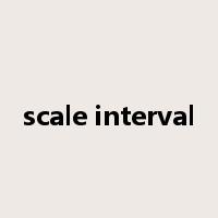 scale interval是什么意思